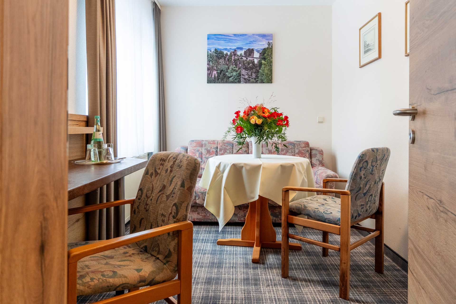 Hotel "Zur Aussicht" in Hohnstein - Beispielzimmer